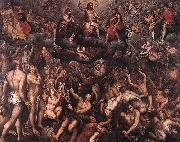 Raphael Coxie The Last Judgment. oil painting